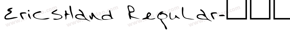 EricsHand Regular字体转换